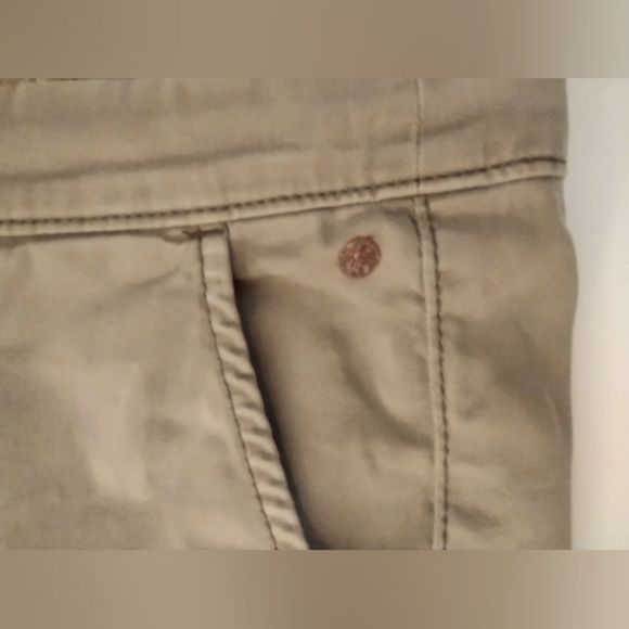 Anthropologie Khaki Tan Jean Shorts - Picture 4 of 6